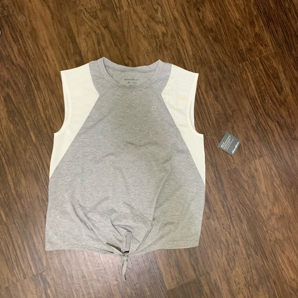 Eddie Bauer willpower tie front tank top